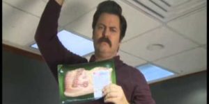 Ron Swanson: Bacon Shortage PSA.