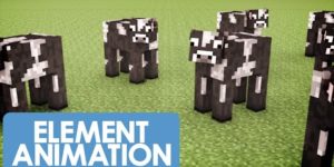 Minecraft cows and cows.
