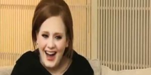 Just Adele laughing.