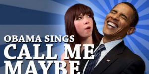 Obama sings Call Me Maybe?