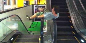Escalator olympics.