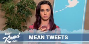 Celebrities read mean tweets.