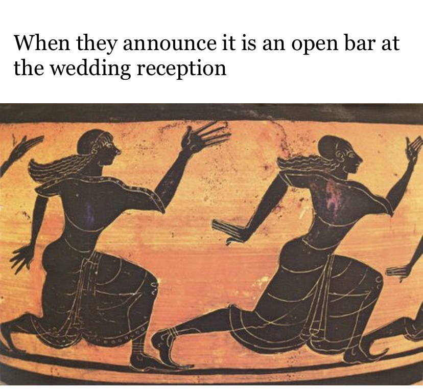 The only reason people go to weddings