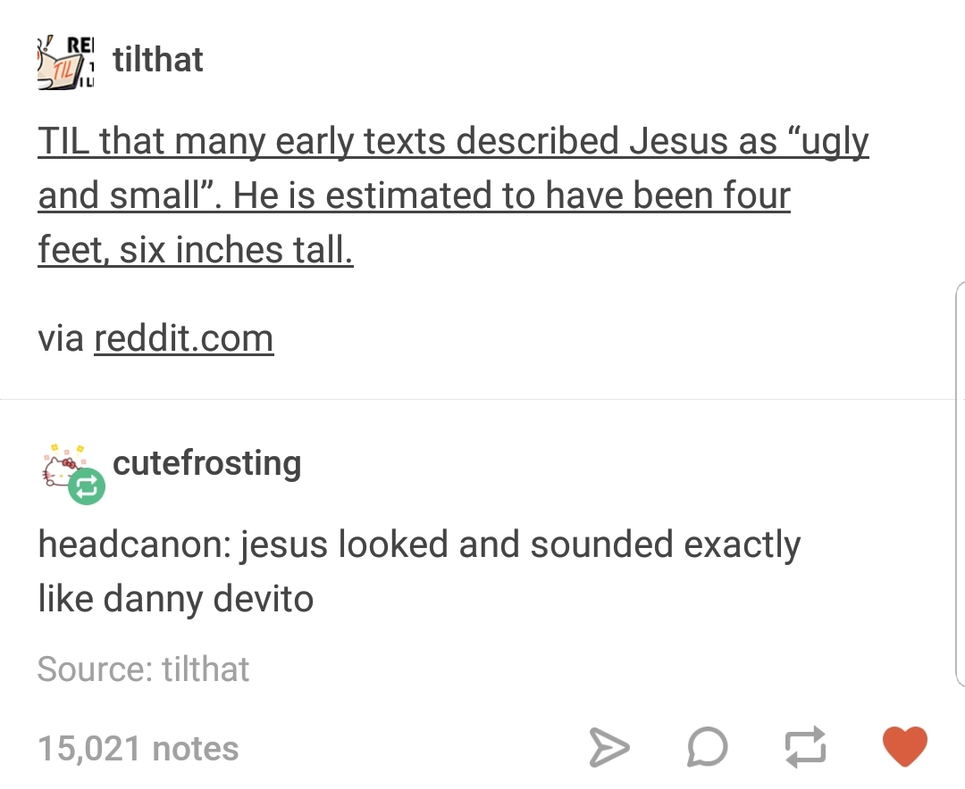 Thank you, Tiny Jesus. 