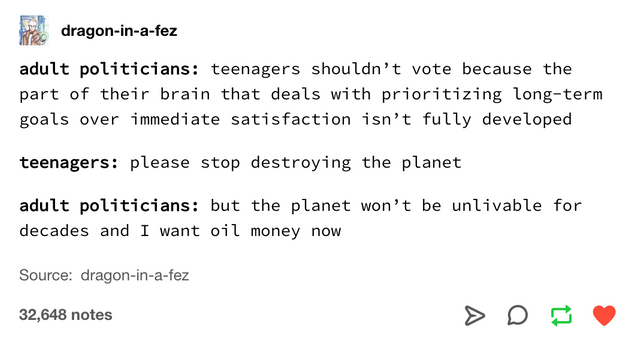Teenagers shouldn't vote. Probably.