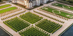 The Gardens at Chateu de Chambord, France.