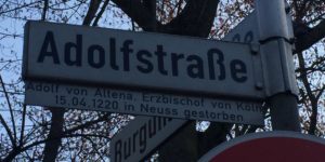Street sign in Germany clarifies who it was named after