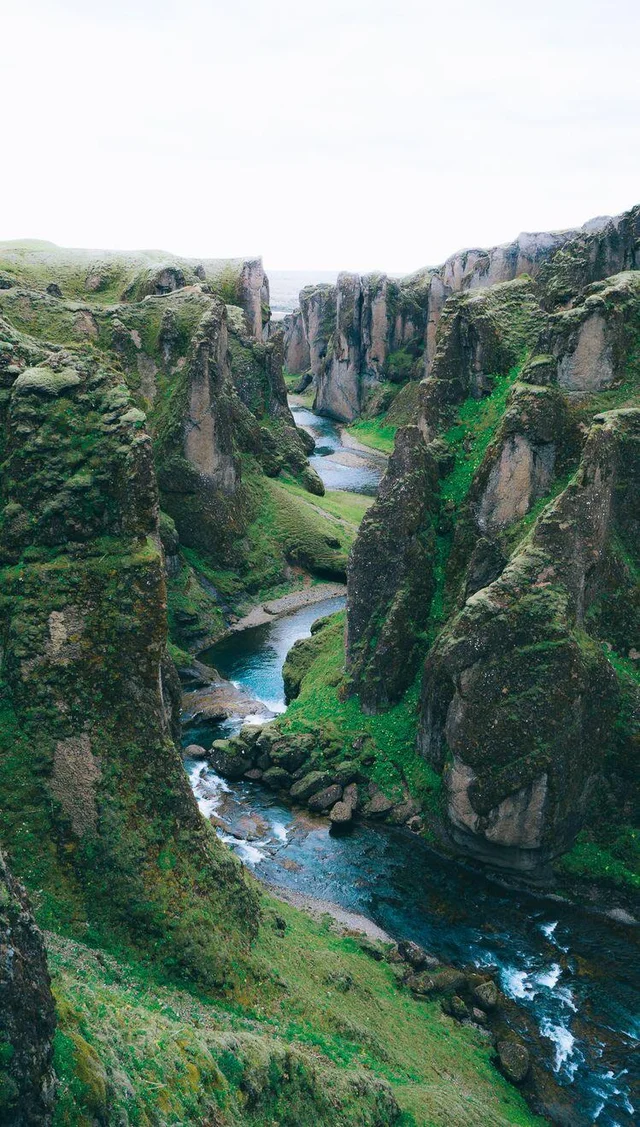 FjaÃ°rÃ¡rgljÃºfur (say it out loud) Canyon, Iceland