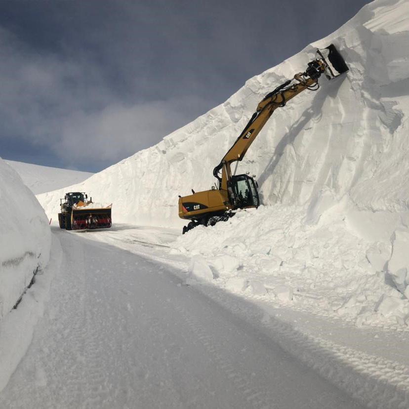 The amount of snow in Norway is absurd.