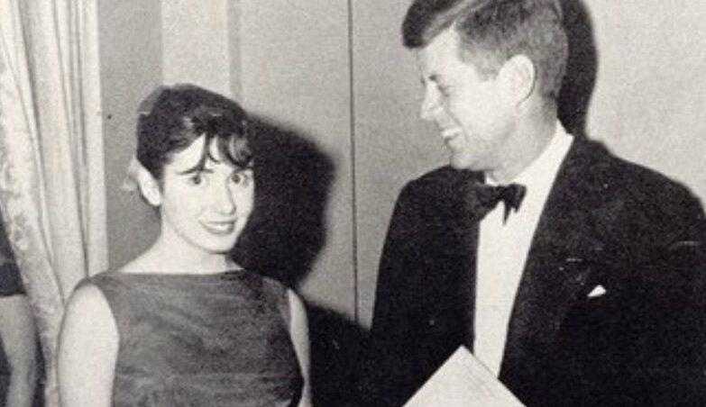 Nancy Pelosi meeting JFK. circa 1961