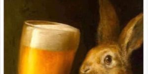 Bunnies make terrible bar patrons.