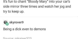 Demon hacks.