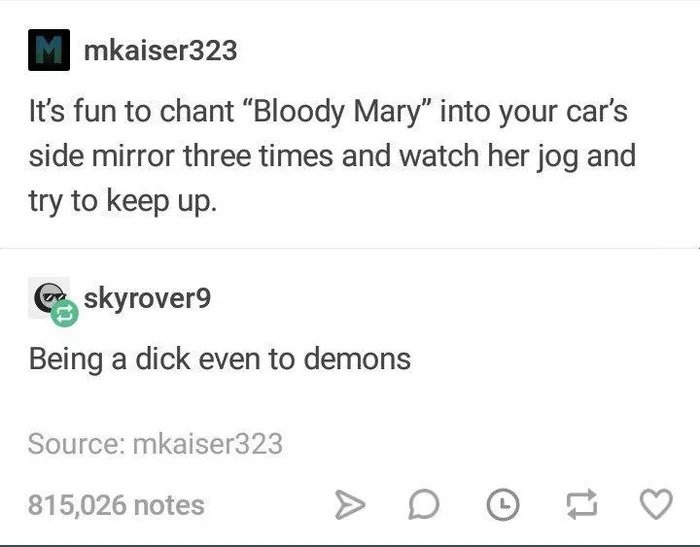 Demon hacks.