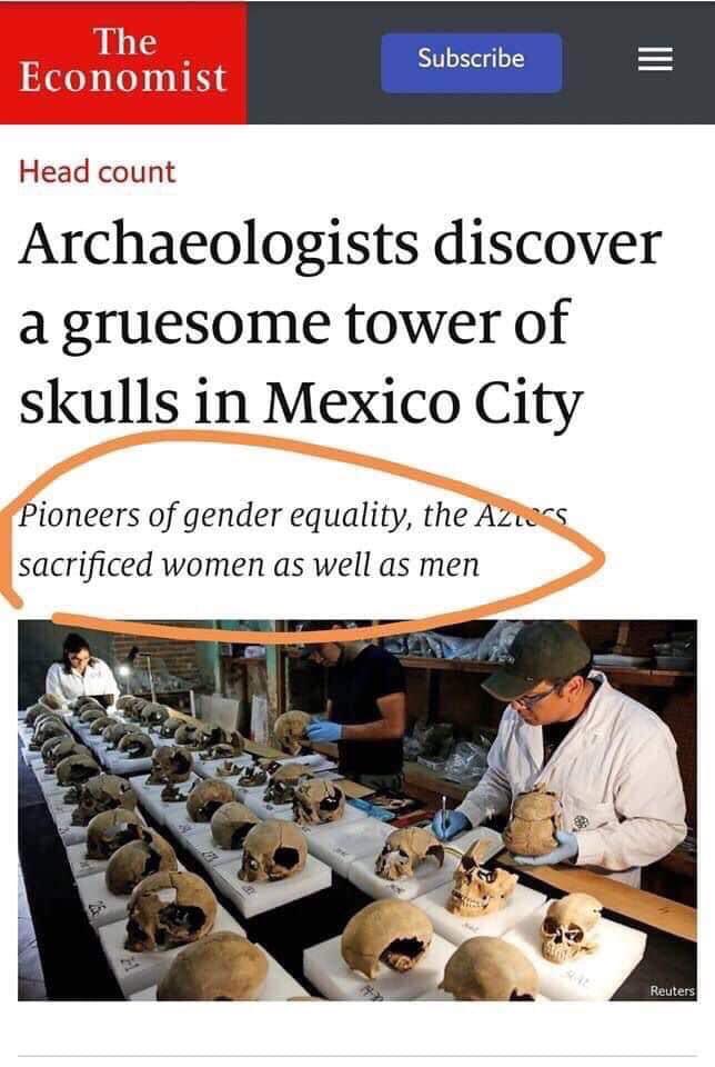 The Aztecs were a progressive people...