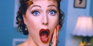 Gillian Anderson cosplays as Lucille Ball on occasion.