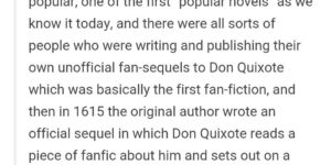Don Quixote was so meta.