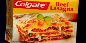 In 1982, Colgate tried their hand at a beef lasagna. Never forget.