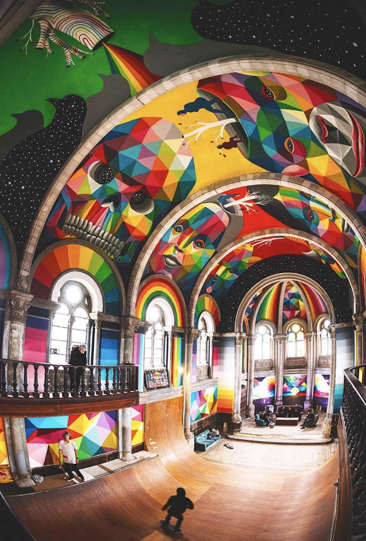 A 97 year old Spanish church repurposed into a skatepark. Righteous.