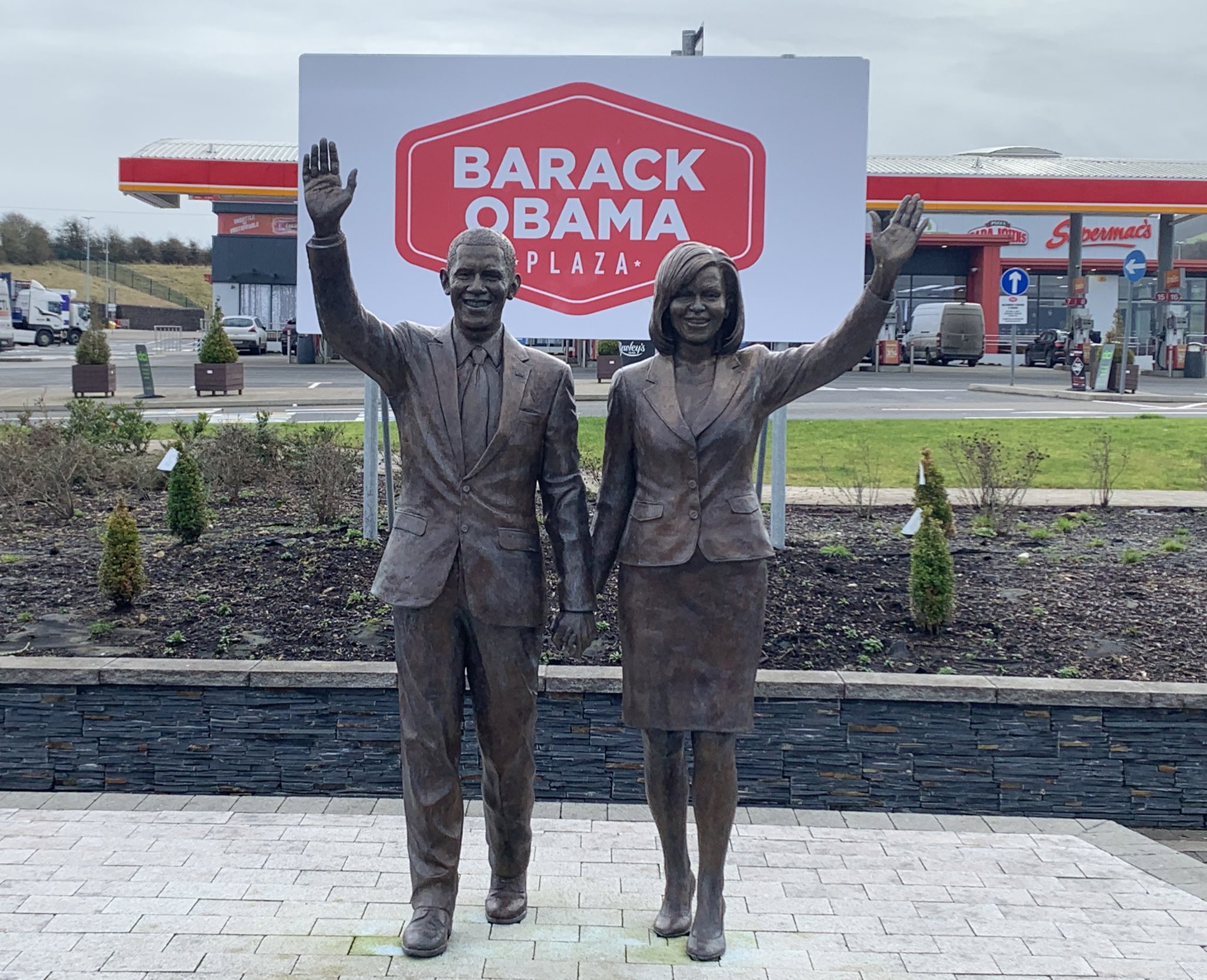 A petrol station in Ireland for some reason.