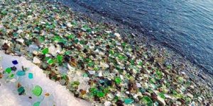 A glass beach in Russia