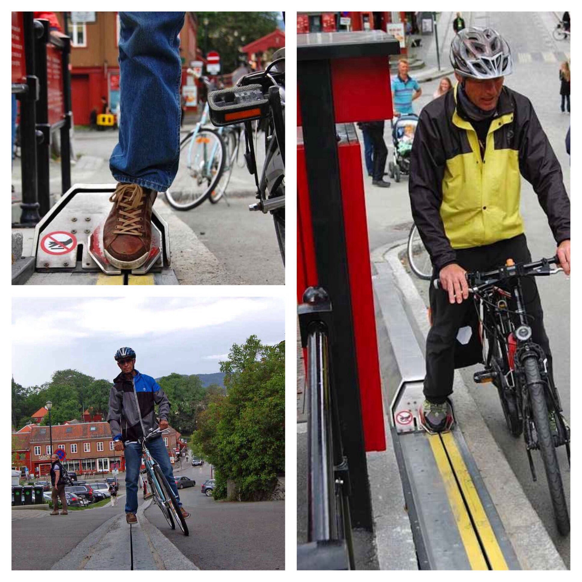 A bicycle escalator in Norway. Has science gone too far?