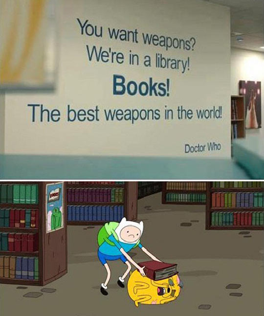 You want weapons!?