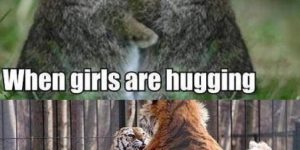 Girl hugging vs guy hugging