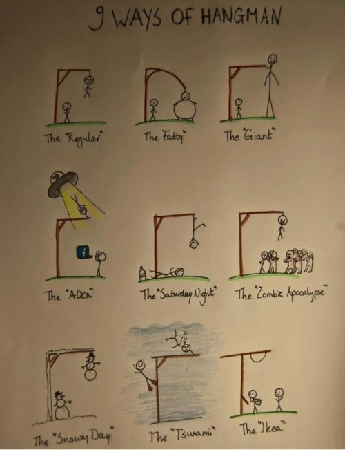 9 Ways of hangman
