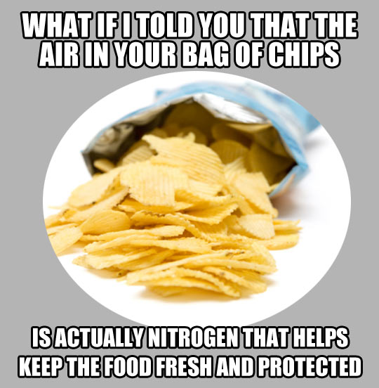 Air in your bag of chips?