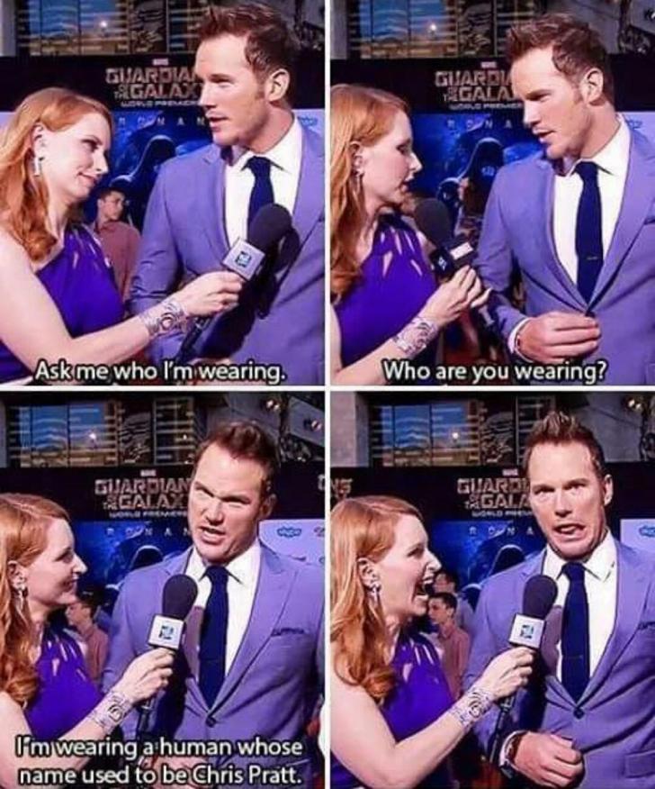 Chris Pratt knows a thing or two about fashion.