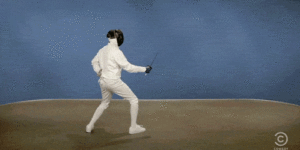 Scottish fencing…