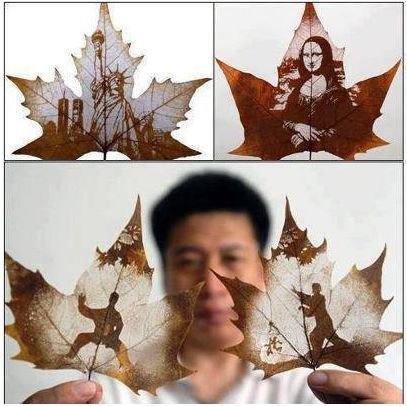 Leaf art.