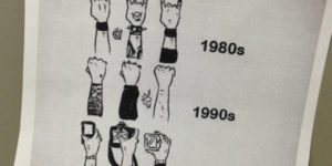 Rock concert audience evolution.