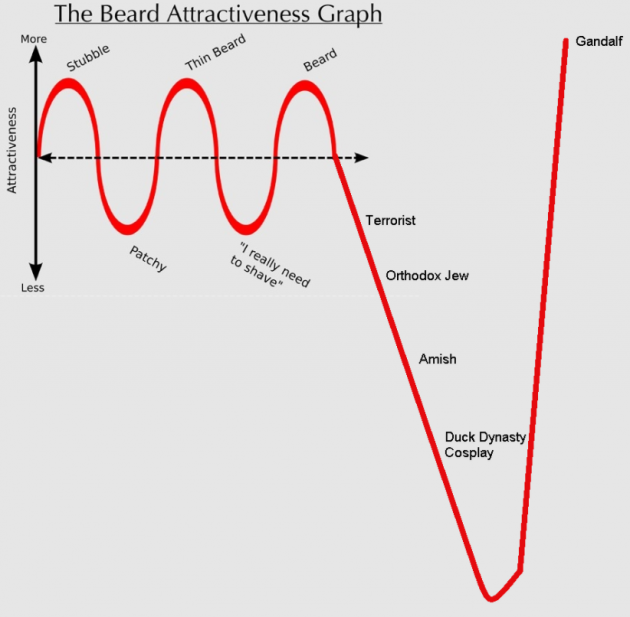 Beard Attractiveness Graph.
