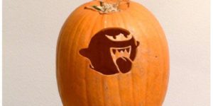 Luigi’s Mansion Pumpkin art