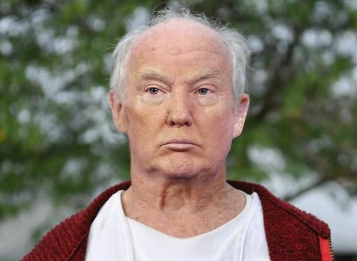 Trump without makeup or hair
