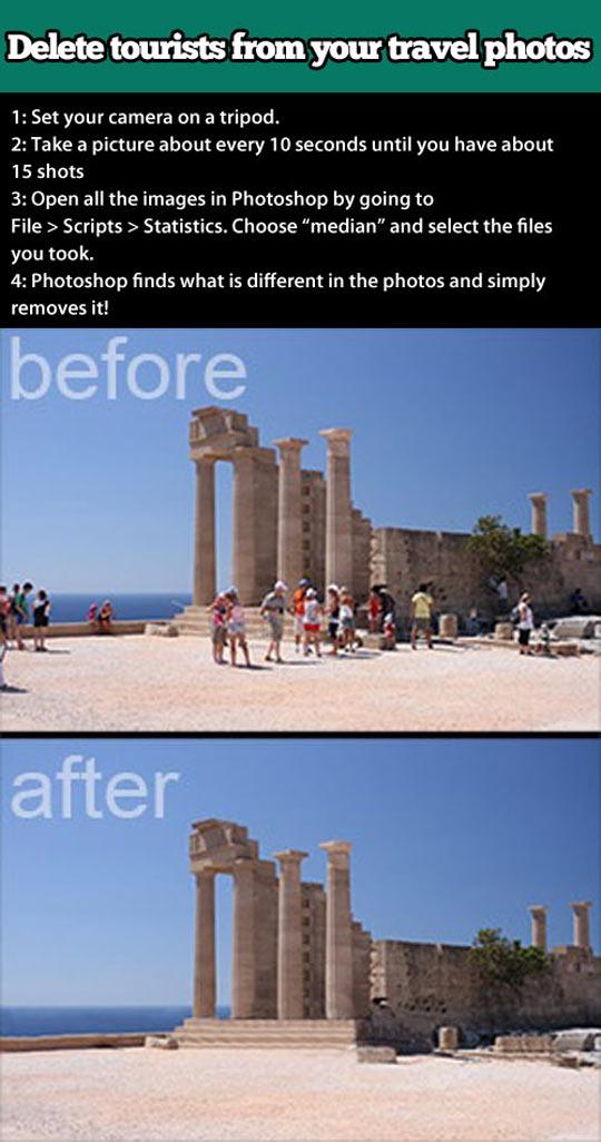 Delete all the tourists with this one simple hack.