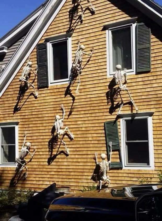 Halloween decorations on point.