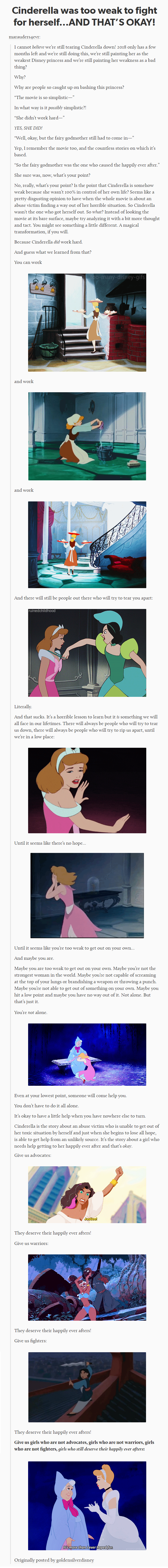 In defense of Cinderella