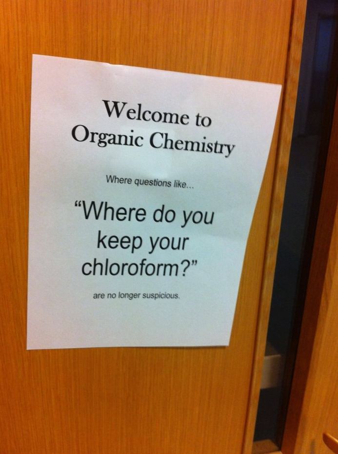 First day of Organic Chemistry.