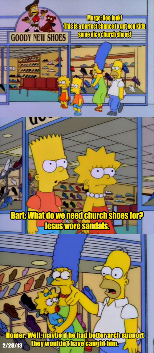 Homer's thoughts on Jesus