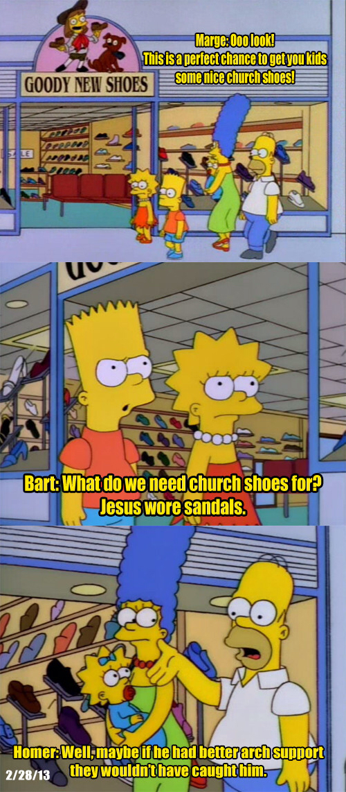 Homer's thoughts on Jesus