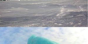 Frozen wave in Antarctica