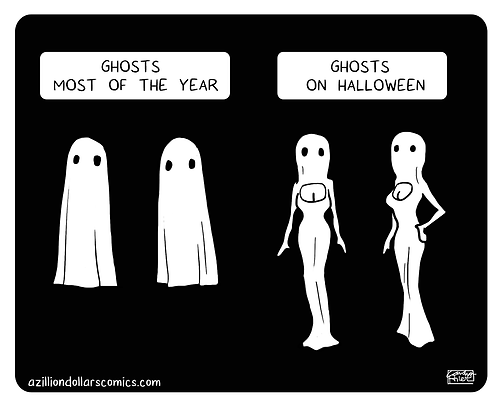 Ghosts love Halloween
