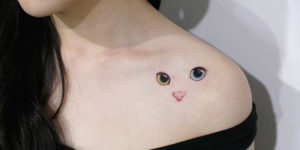 Minimalistic Cat Tattoo