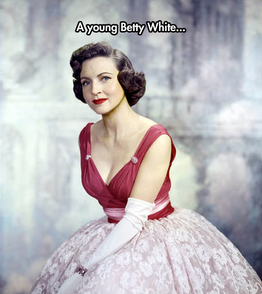 A young Betty White