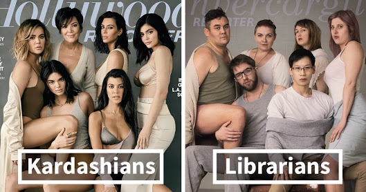 New Zealand librarians recreate a Kardashians photoshoot.