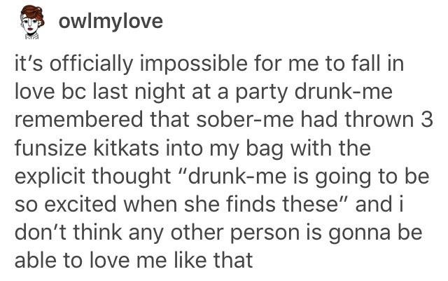 Surprises for the drunk one