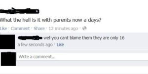 Parents these days…