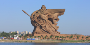 One of the largest statues in China, The God of War, Guan Yu